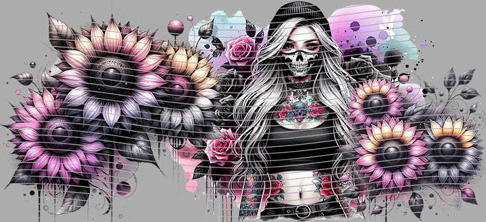 16oz Sunflower Girl-SU-376